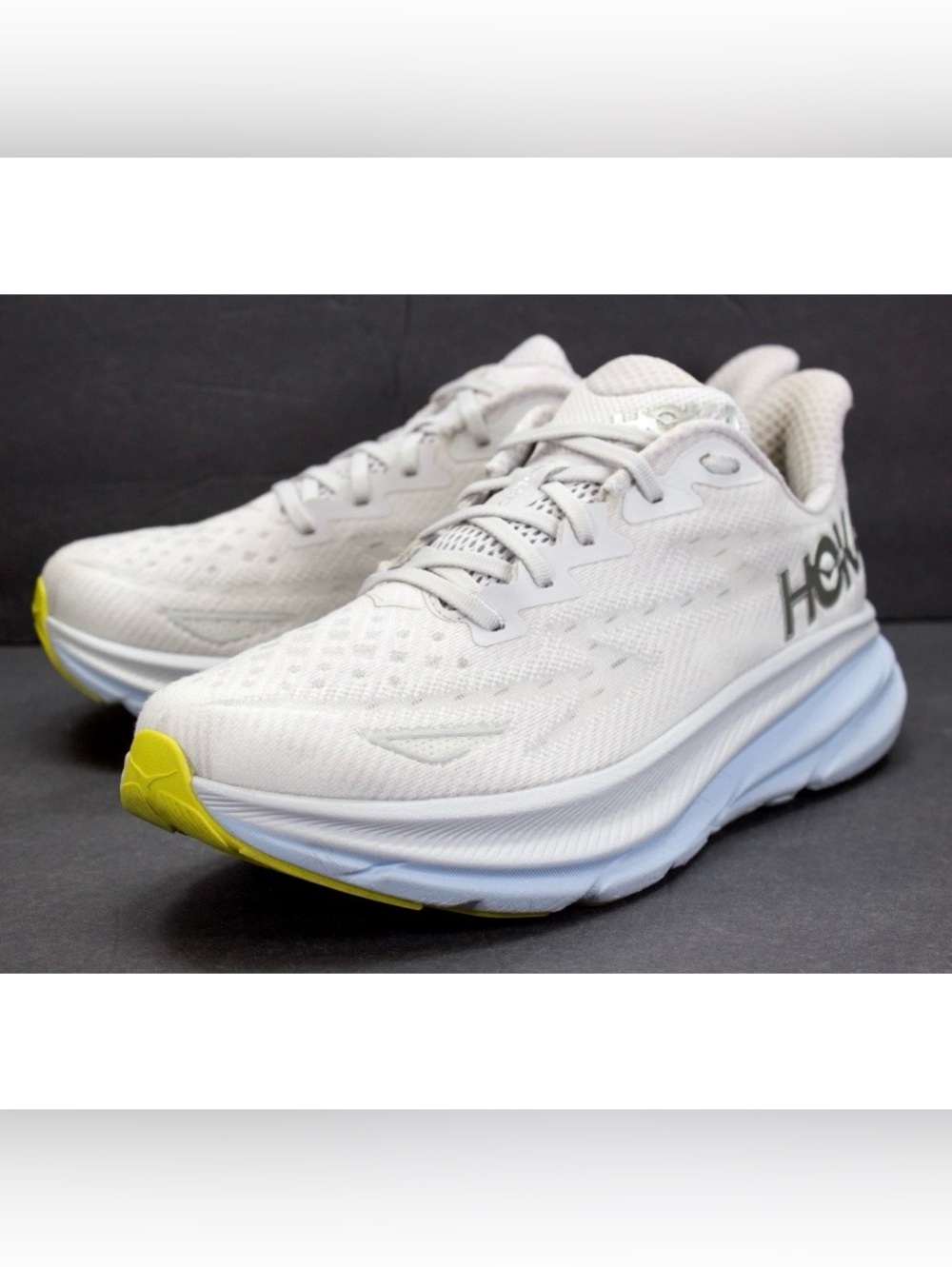 Hoka One One Clifton 9 Womens Size US 10 Nimbus Cloud Ice Water Sneakers Lace Up - Picture 2 of 13
